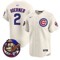 Nico Hoerner #2 Chicago Cubs Clark Patch Vapor Premier Limited C Jersey