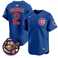 Nico Hoerner #2 Chicago Cubs Clark Patch Vapor Premier Limited R Jersey