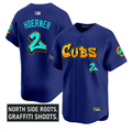 Nico Hoerner #2 Chicago Cubs Graffiti North Side Edition Limited Jersey - White