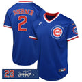 Nico Hoerner #2 Chicago Cubs Ryne Sandberg Tribute Patch Limited Jersey