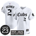 Nico Hoerner #2 Chicago Cubs Ryne Sandberg Tribute Limited Jersey - White