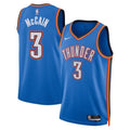 Oklahoma City Thunder Nike Icon Edition Swingman Jersey - Blue - Jared McCain - Unisex