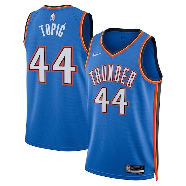Oklahoma City Thunder Nike Icon Swingman Jersey - Blue - Nikola Topić - Unisex