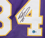 Shaquille O’Neal Autographed/Signed Replica Pro Style Purple  Jersey Beckett