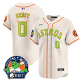 Houston Astros #0 Orbit Orbit Patch Vapor Premier Limited V2 Jersey