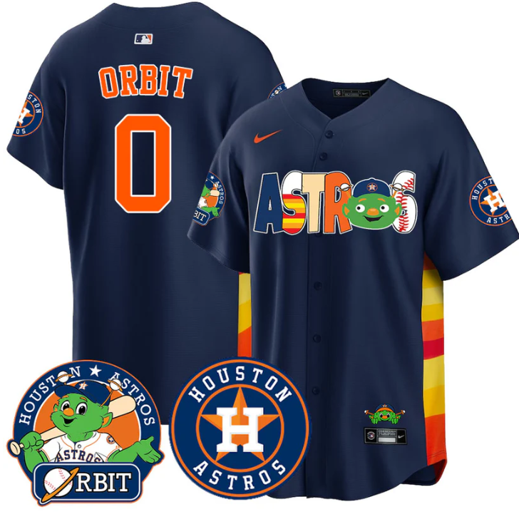 Houston Astros #00 Orbit Vapor Premier Limited Jersey - Navy