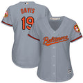 Chris Davis #19 Baltimore Orioles Womens Road Limited Baseball Jersey - Grey