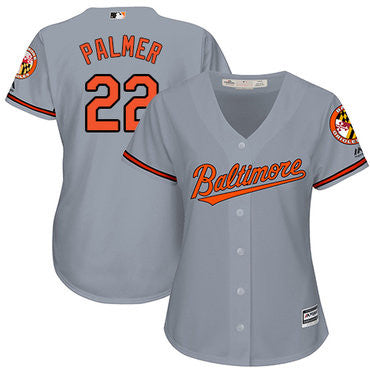 Jim Palmer #22 Baltimore Orioles Womens Road Limited Baseball Jersey - Grey