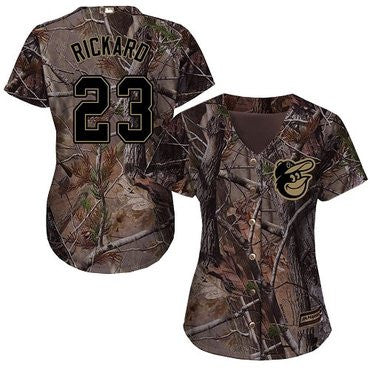 Joey Rickard #23 Baltimore Orioles Womens Realtree Limited Cool Base Baseball Jersey - Camo