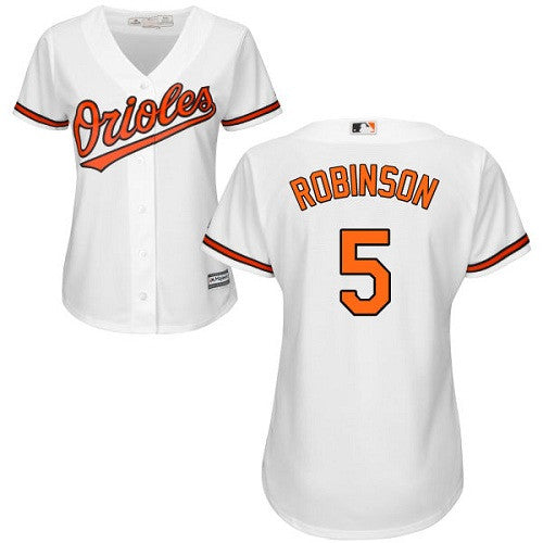 Brooks Robinson #5 Baltimore Orioles Womens Home Limited Baseball Jersey - White