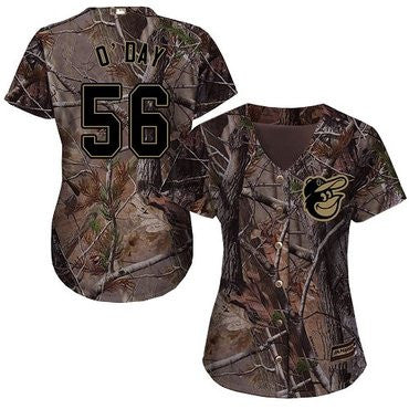 Darren Oday #56 Baltimore Orioles Womens Realtree Limited Cool Base Baseball Jersey - Camo