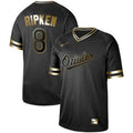 Cal Ripken #8 Baltimore Orioles Authentic Baseball Jersey - Black Gold