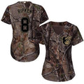 Cal Ripken #8 Baltimore Orioles Womens Realtree Limited Cool Base Baseball Jersey - Camo