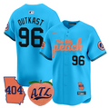 Atlanta Braves #96 Outkast Big Peach Premier Limited L Jersey