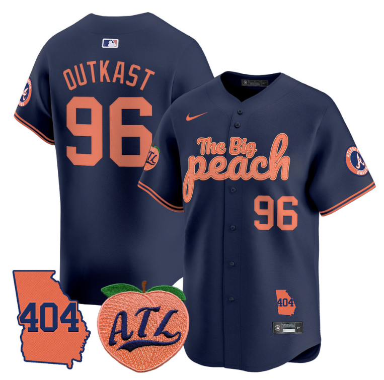 Atlanta Braves #96 Outkast Big Peach Premier Limited N Jersey