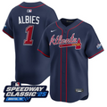 Ozzie Albies #1 Atlanta Braves Speedway Classic Limited Jersey - Navy