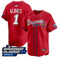 Ozzie Albies #1 Atlanta Braves Speedway Classic Limited Jersey - Red