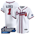 Ozzie Albies #1 Atlanta Braves Speedway Classic Limited Jersey - White