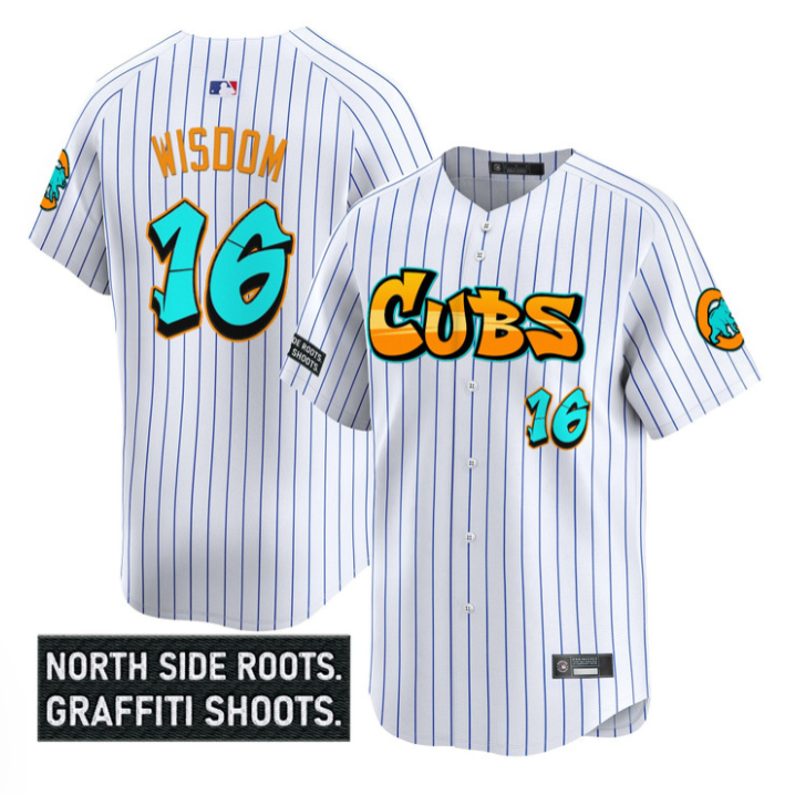 Patrick Wisdom #16 Chicago Cubs Graffiti North Side Edition Limited Jersey - White