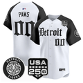 Detroit Tigers #00 Paws Gothic Edition Vapor Limited Jersey