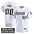 Motor Gothic #00 Detroit Tigers Paws Edition Vapor Limited Jersey - White
