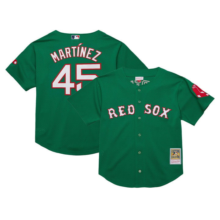 Pedro Martnez #45 Boston Red Sox Throwback Cooperstown Limited Jersey - Green