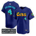 Pete Crow-Armstrong #4 Chicago Cubs Graffiti North Side Edition Limited Jersey - Royal