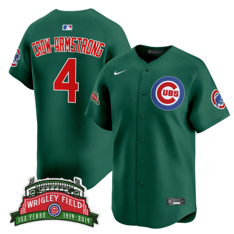 Pete Crow-Armstrong #4 Chicago Cubs Wrigley Field Style Vapor Premier Lim Jersey