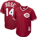 Pete Rose #14 Cincinnati Reds Mitchell Ness Cooperstown Mesh Limited Batting Practice Jersey - Red