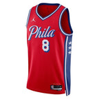 Philadelphia 76ers Jordan Brand Statement Edition Swingman Jersey - Red - Paul George - Unisex