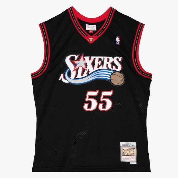 Philadelphia 76ers Mitchell & Ness Swingman Jersey Dikembe Mutombo 2000-01