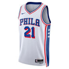 Philadelphia 76ers Nike Association Edition Swingman Jersey - White - Joel Embiid - Unisex