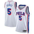 Philadelphia 76ers Nike Association Edition Swingman Jersey - White - Quentin Grimes - Unisex
