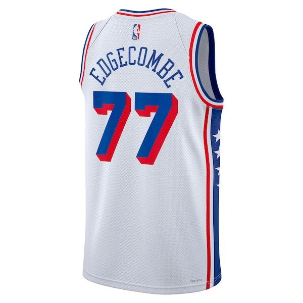 Philadelphia 76ers Nike Association Edition Swingman Jersey - White - VJ Edgecombe - Unisex