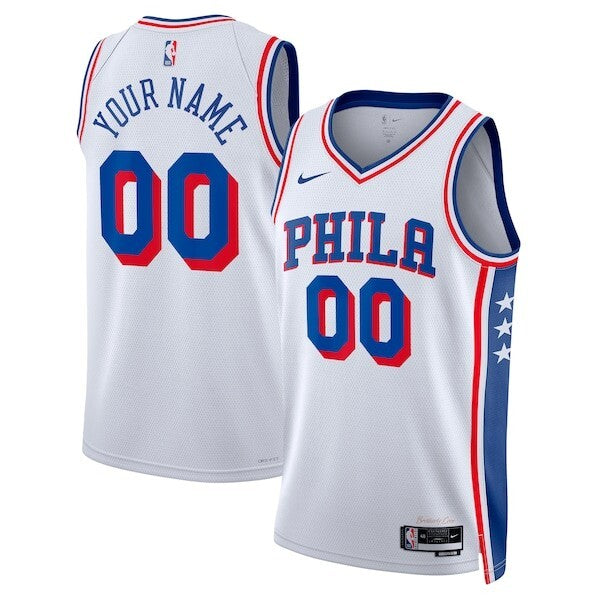 Philadelphia 76ers Nike Association Swingman Jersey - Custom - Unisex