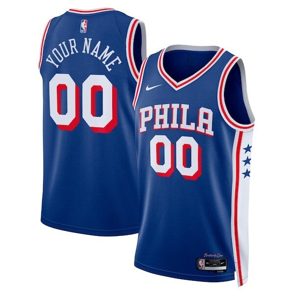 Philadelphia 76ers Nike Icon Swingman Jersey - Custom - Unisex