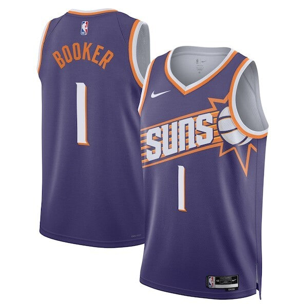 Phoenix Suns Nike Icon Edition Swingman Jersey - Purple - Devin Booker - Unisex