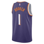 Phoenix Suns Nike Icon Edition Swingman Jersey - Purple - Devin Booker - Unisex