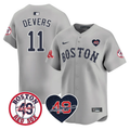 Rafael Devers #11 Boston Red Sox Tim Wakefield Memorial Patch Gr Limited Jersey