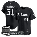 Randy Johnson #51 Arizona Diamondbacks Gothic Desert Fang Edition Limited Jersey - Black