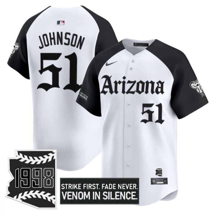 Randy Johnson #51 Arizona Diamondbacks Gothic Desert Fang Edition Limited Jersey