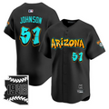 Randy Johnson #51 Arizona Diamondbacks Graffiti Desert Ink Edition Limited Jersey - Black