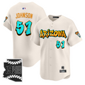 Randy Johnson #51 Arizona Diamondbacks Graffiti Desert Ink Edition Limited Jersey - Cream