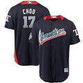 American League #17 2018 Rangers Shin Soo Choo Star Limited Baseball Jersey - Navy Blue