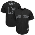 Andrew Benintendi #16 Boston Red Sox Black Benny Players Weekend Limited Cool Base Baseball Jersey - Red