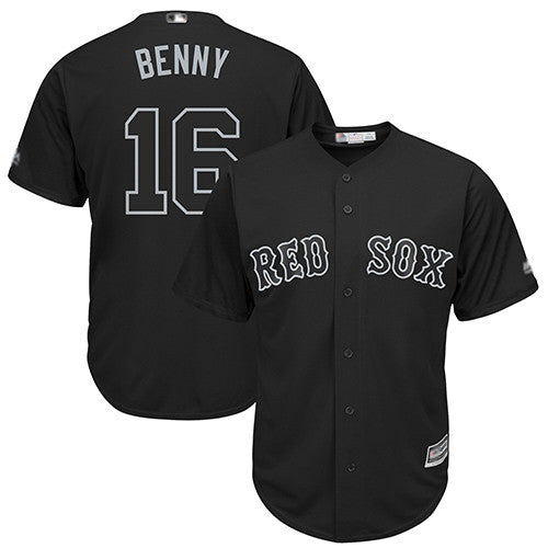 Andrew Benintendi #16 Boston Red Sox Black Benny Players Weekend Limited Cool Base Baseball Jersey - Red
