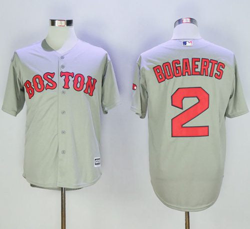 Xander Bogaerts #2 Boston Red Sox Grey Limited Cool Base Jersey - Red