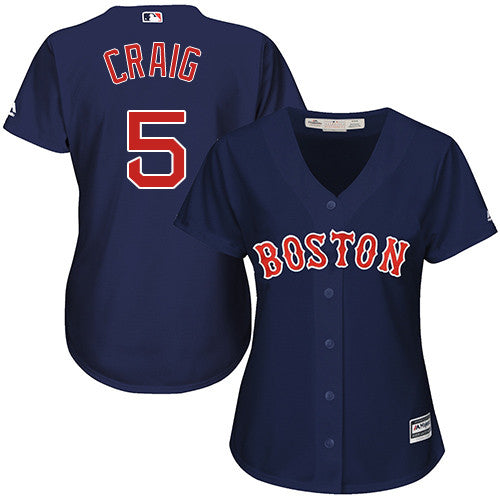 Boston Red Sox #28 Womens J D Martinez Navy Blue Alternate Limited Baseball Jersey - Red
