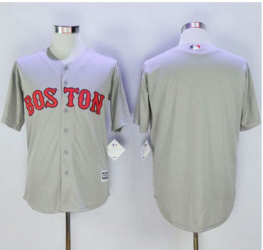 Boston Red Sox Blank Grey Limited Cool Base Jersey - Red