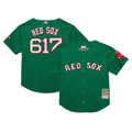 Boston Red Sox Sox #617 Throwback Cooperstown Green Limited Jersey - Red